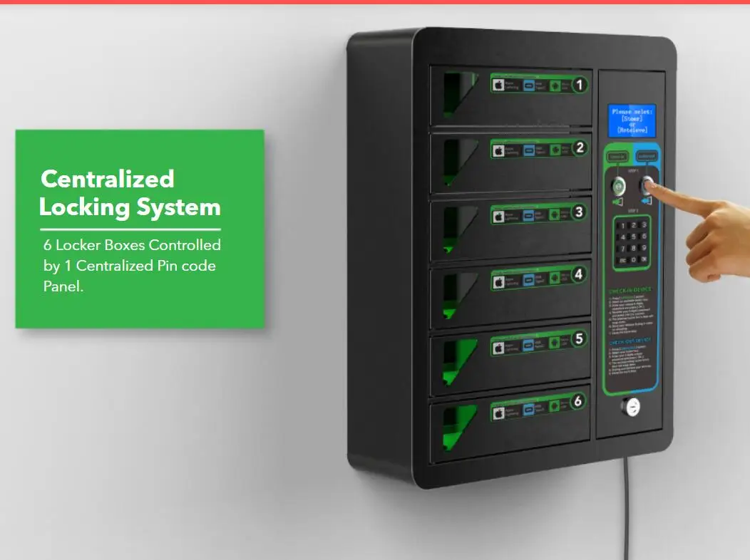 3 In 1 Usb Cable Apple/typec/micro Usb Wall Mounted Locker Cell Phone