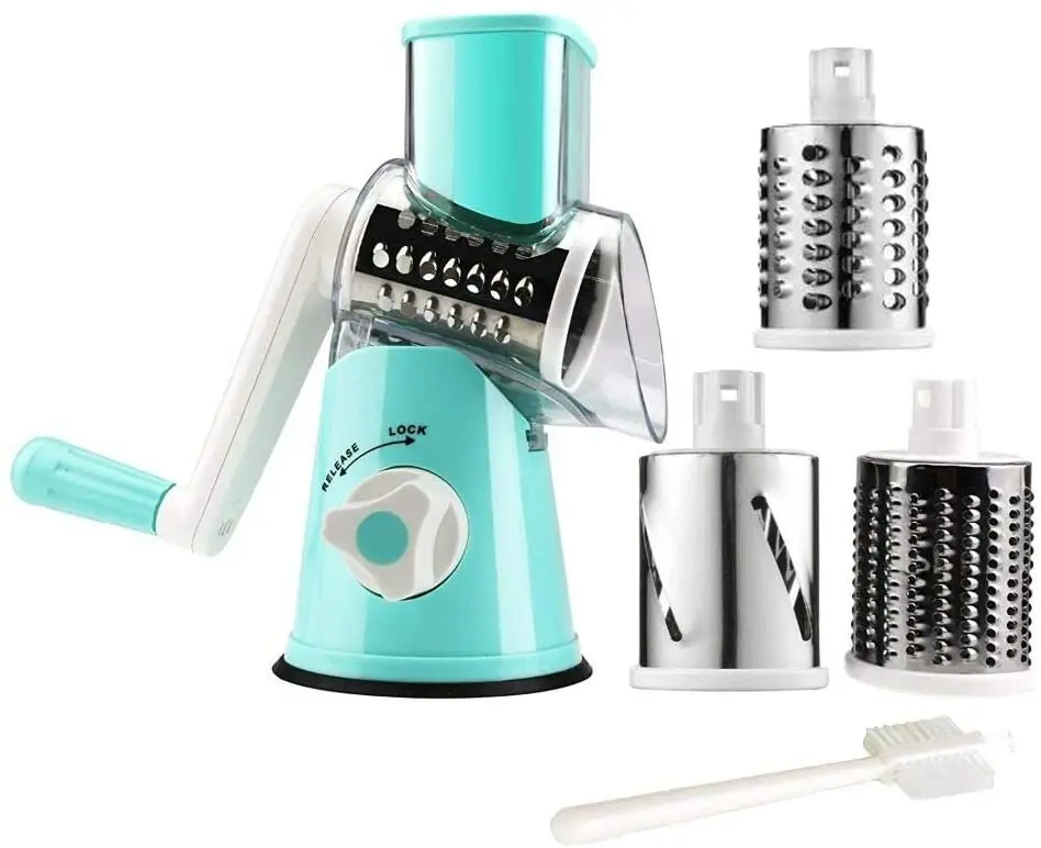 

Kitchen tabletop Manual Grater Kitchen slicer vegetable Mandoline Drum rotary cheese grater