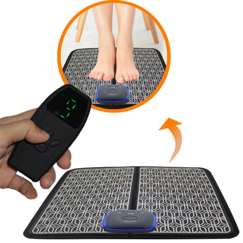 

Popular tens foot massage machine EMS Smart Massage Pad Automatic Vibration Massage gym fitness stimulator