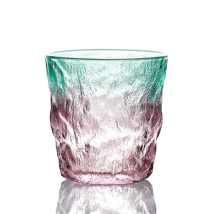 

New Reusable Custom Logo High Temperature Resistant Glass Quartz Juice Drink Glacier Cup, Clear