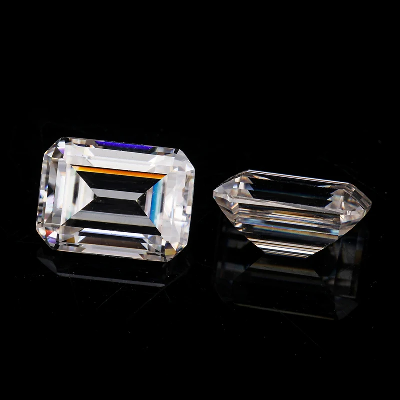 

Starsgem company excellent cut moissanite 5 carat emerald cut moissanite