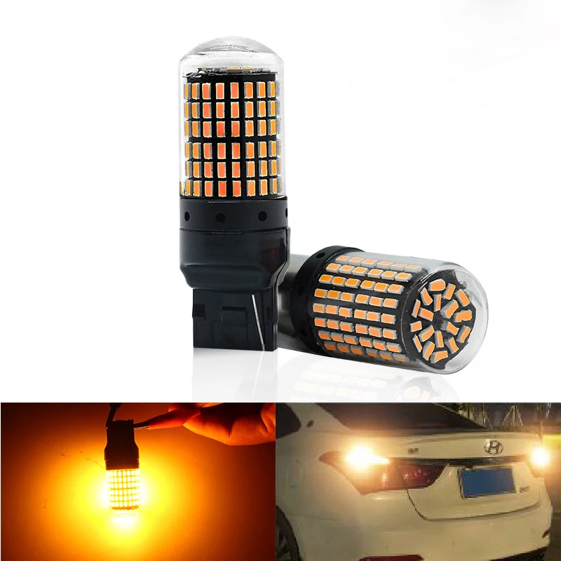 

Yosovlame Automobile LED turn signal anti-stroboscopic reversing light 1156 7440 12-30V 3014 144SMD