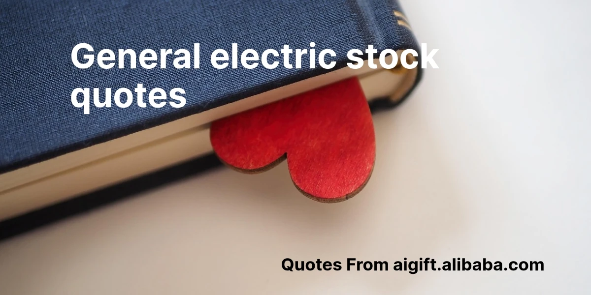 general electric stock quotes