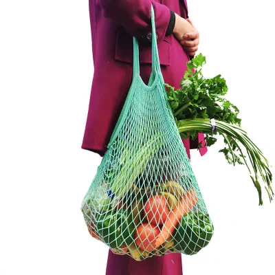 

Reusable Grocery Cotton Mesh Net produce Supermarket Shopping Bags