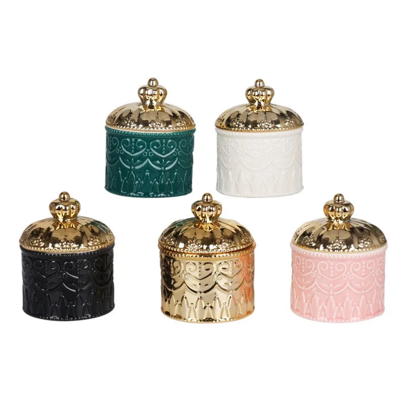 

New Promotion Ceramic Trinket Ring Jewelry Packaging Holder Ring Holder Jewelry Box Storage Decorative Ornaments