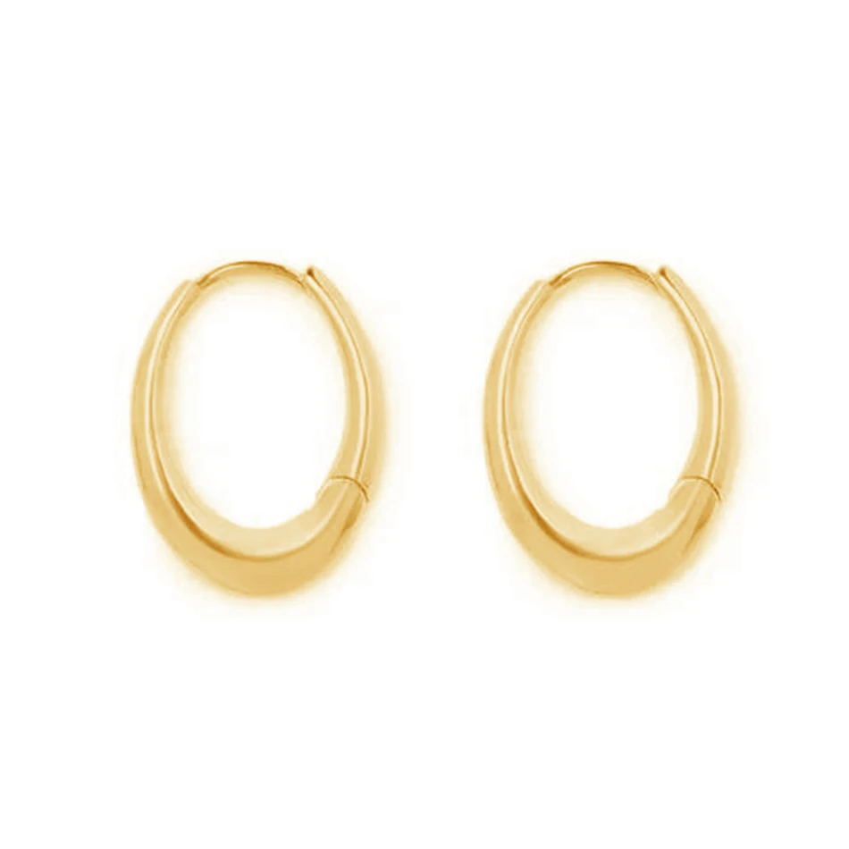

Wholesale Silver Earrings Jewelry 925 Sterling Silver 18k Gold Plated Chunky Hoop Earrings For Women