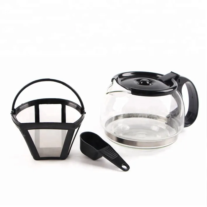 White Automatic Home Drip Coffee Maker With Glass Jar drip Coffee Maker