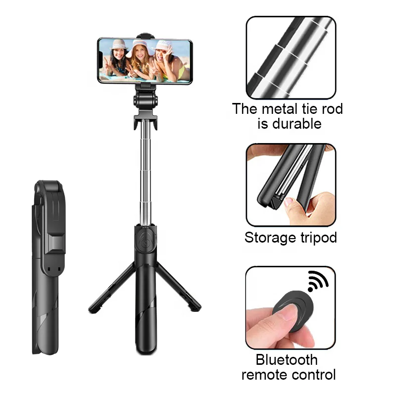 

High Quality Selfie Stick Integrated With Tripod
