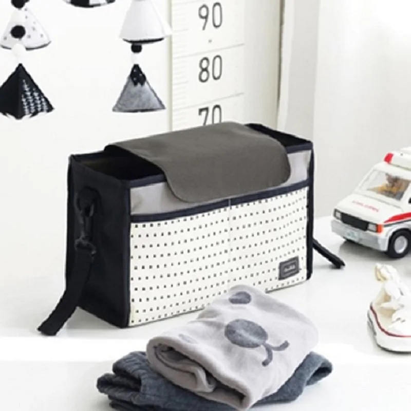 

Large Capacity Baby stroller organizer bag Travel Diaper Bag Maternity Nursing Hanging Storage Bag, As pictures show,or customized