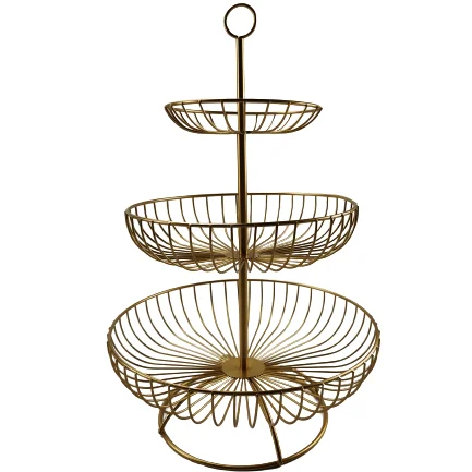 

3 Tier Fruit Basket Stand in Metal Wire, White,black, or others