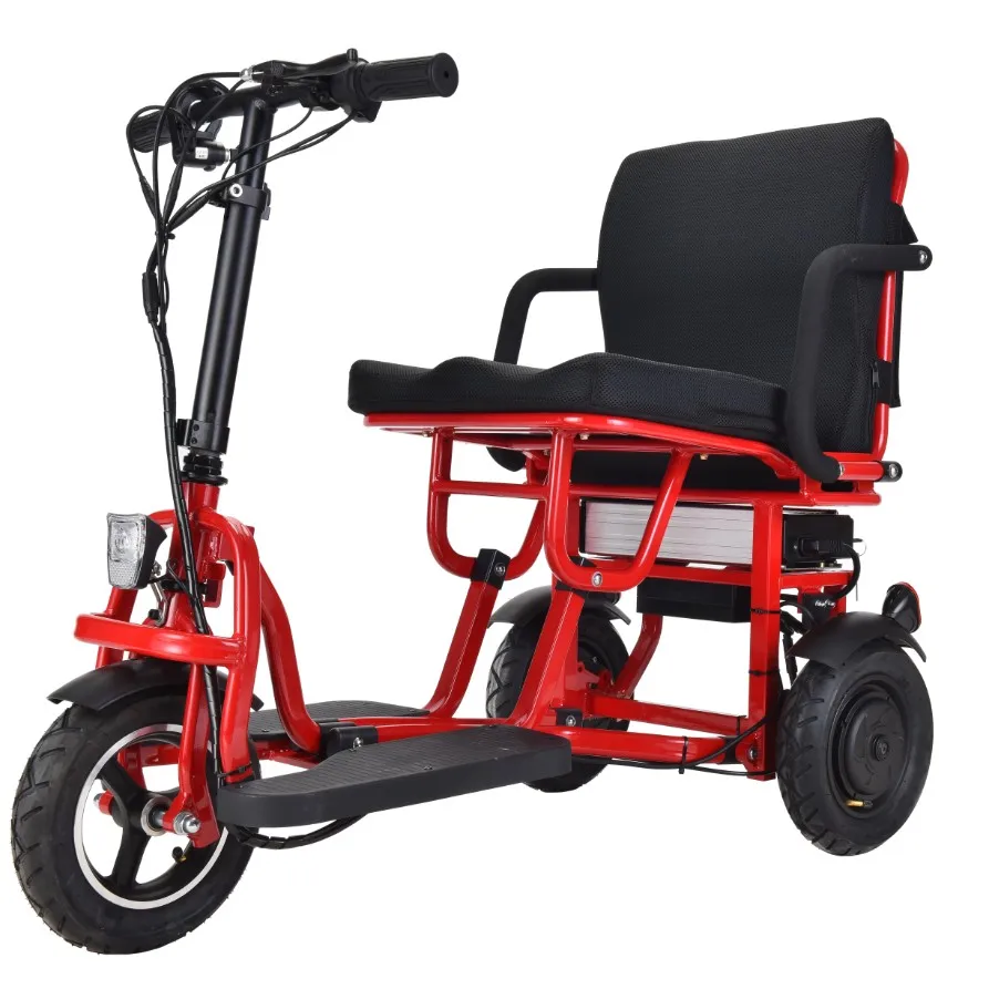 

New 3 4 wheels adult folding three trike disabled handicapped electric mobility scooter