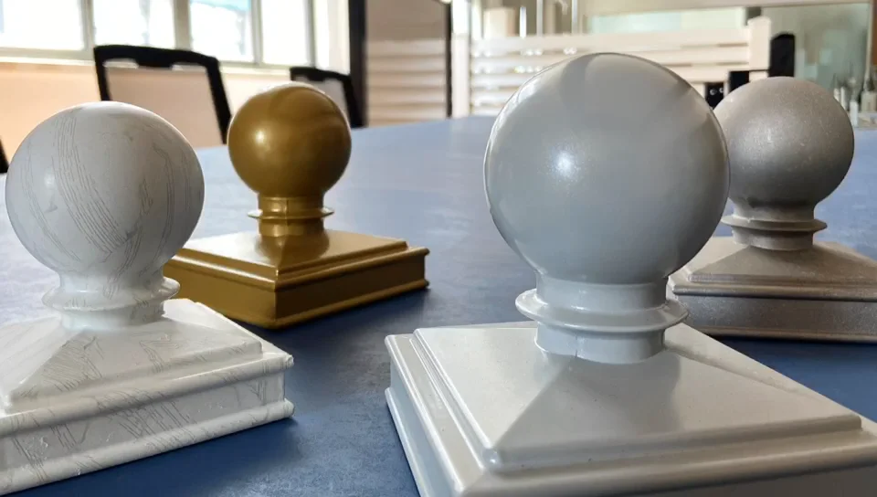 Celia 3x3 Aluminum Gardening Fence/trellis/gate/railing Post Ball Cap