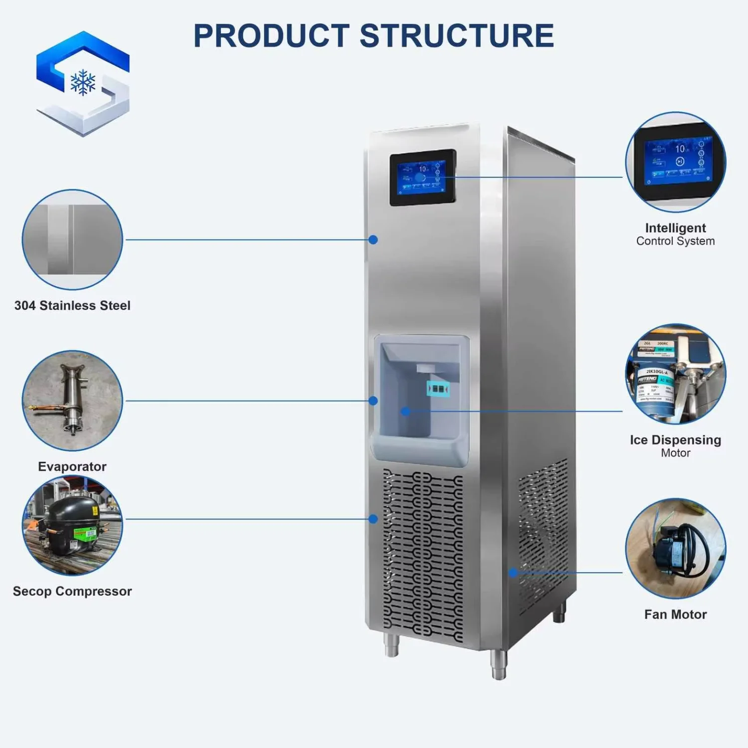 Ice Machine, 200kg, 220 V, 1200 W - detail 6