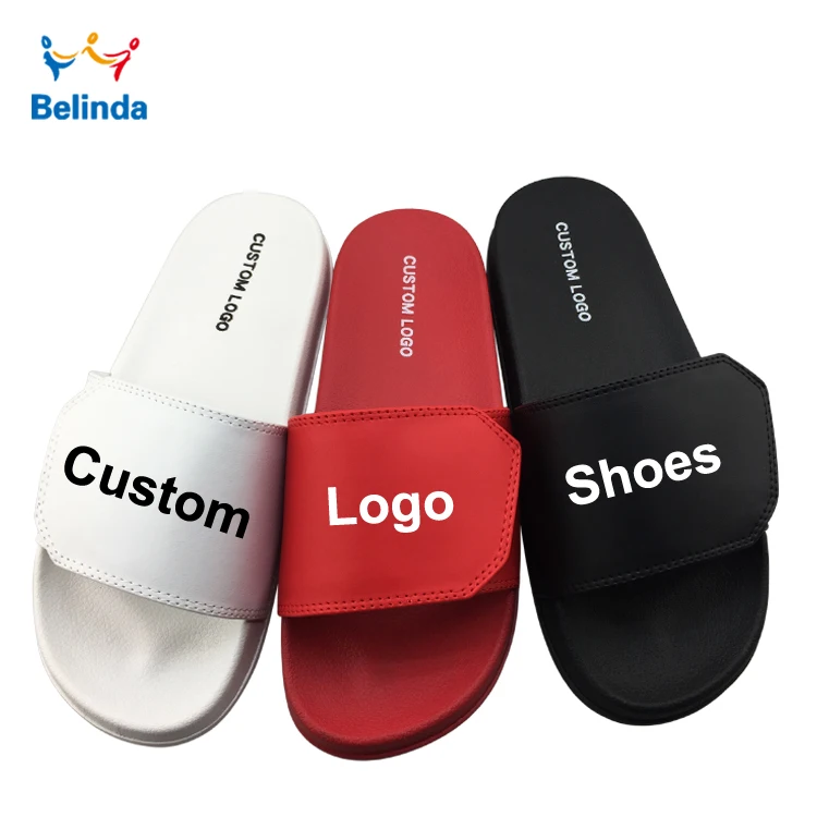 High Quality Summer Custom Pvc Logo Slipper Slide Custom Logo Sandals