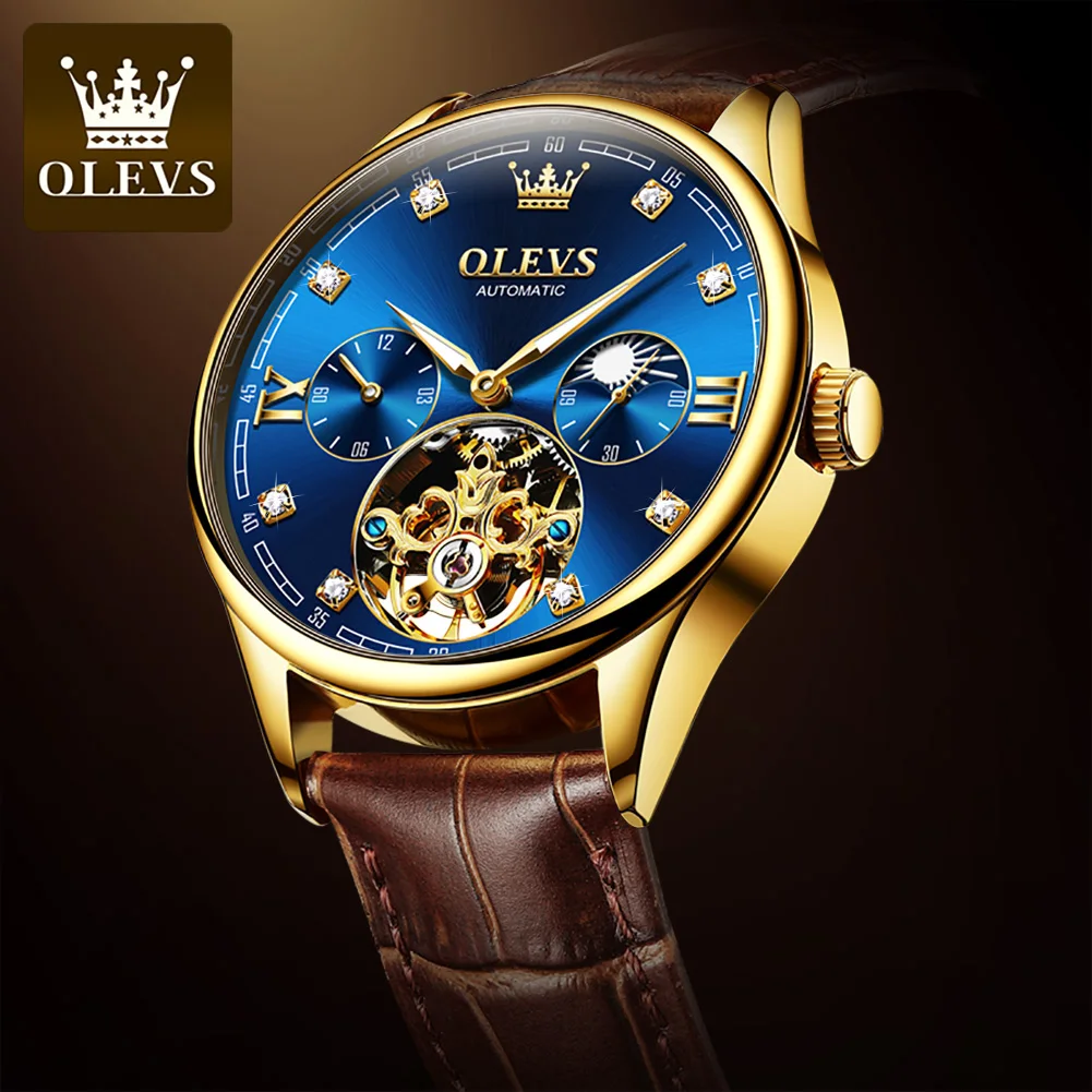 

OLEVS 3601 Top Brand Luxury Sport oem Luxury Custom Automatic Mechanical Luxury Wrist Watch For Men Automatic watch