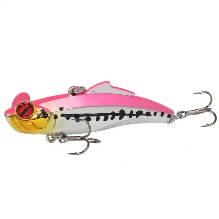 

New 12.3g/6.7cm factory mirror reflection Fishing Hard Lures VIB, 7colors