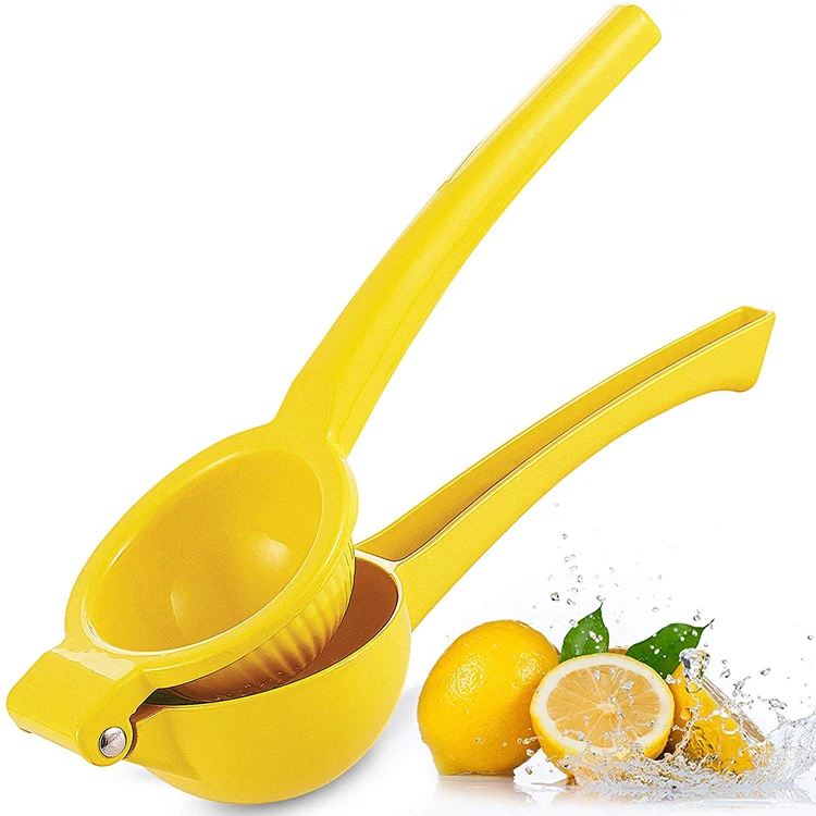 

Premium Quality Metal Lemon Squeezer Citrus Juicer Manual Press for Extracting the Most Juice, Yellow