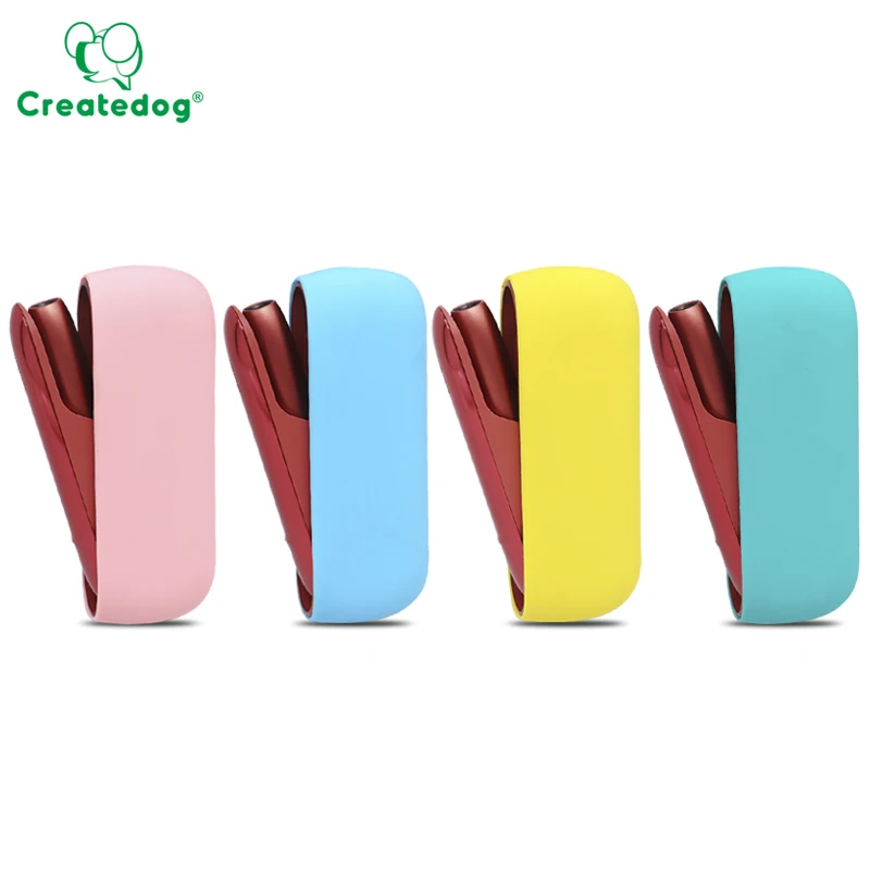 

Simple style colorful silicone protective soft case for use with IQOS 3.0 and DUO, Black,brown,yellow,blue...