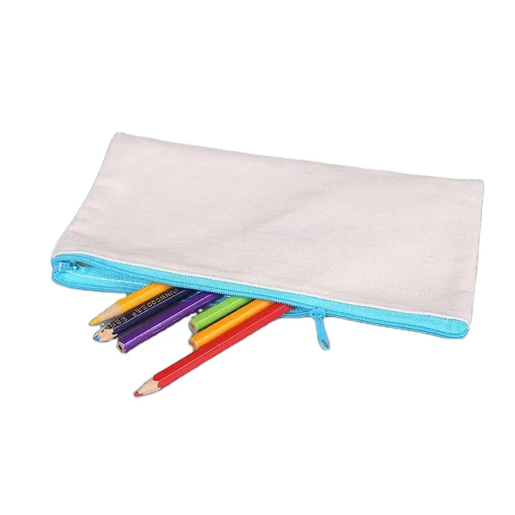 

Makeup Pouches with Zipper organic cotton make up bag cotton zip bag, Blank