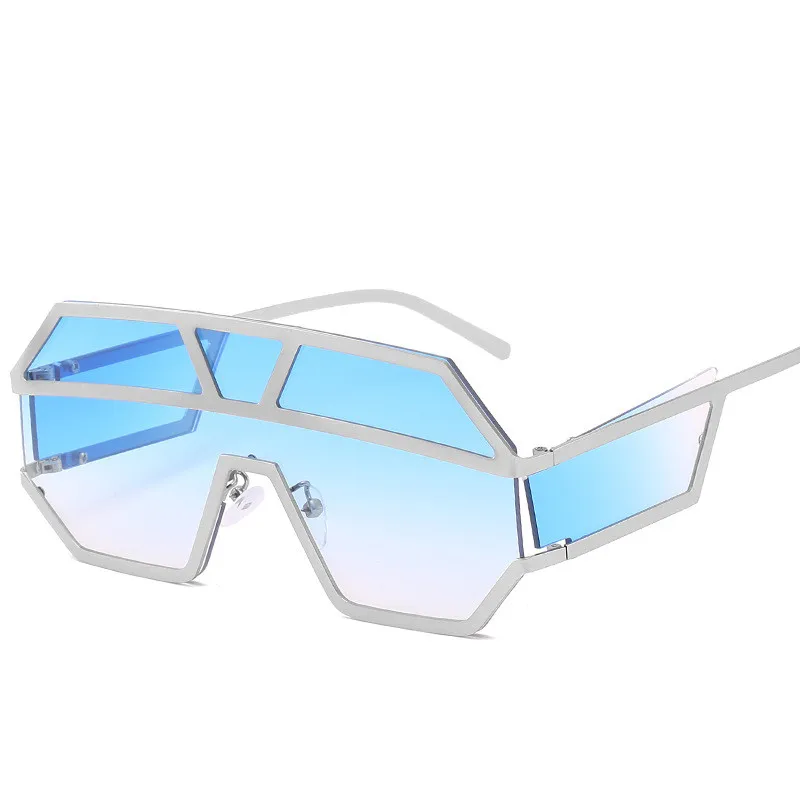 

Wholesale Shades Black Clear Locs Ladies Custom Logo Big Frame Sunglasses
