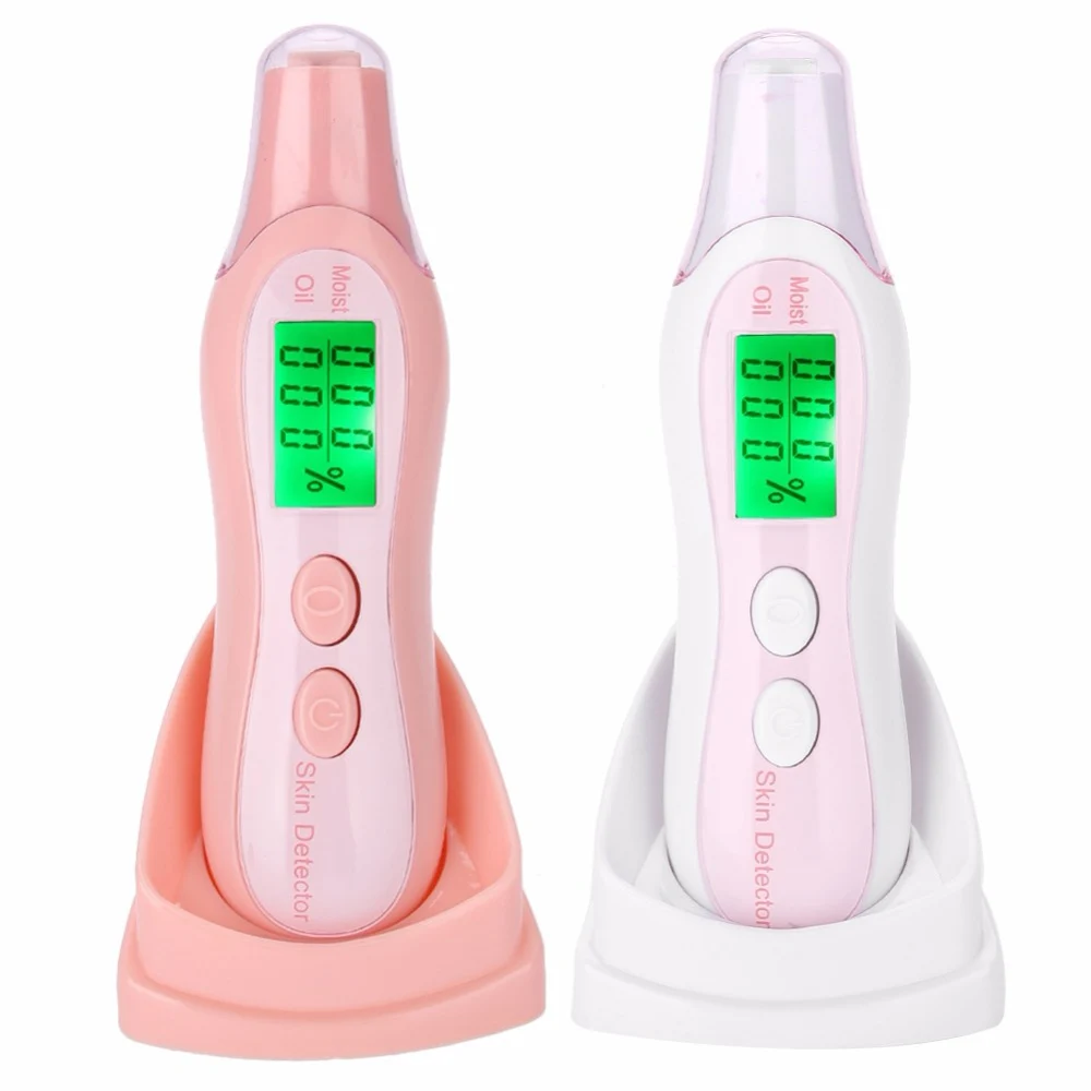 

Health Monitoring Digital skin analyzer machine skin tester facial skin, White/pink