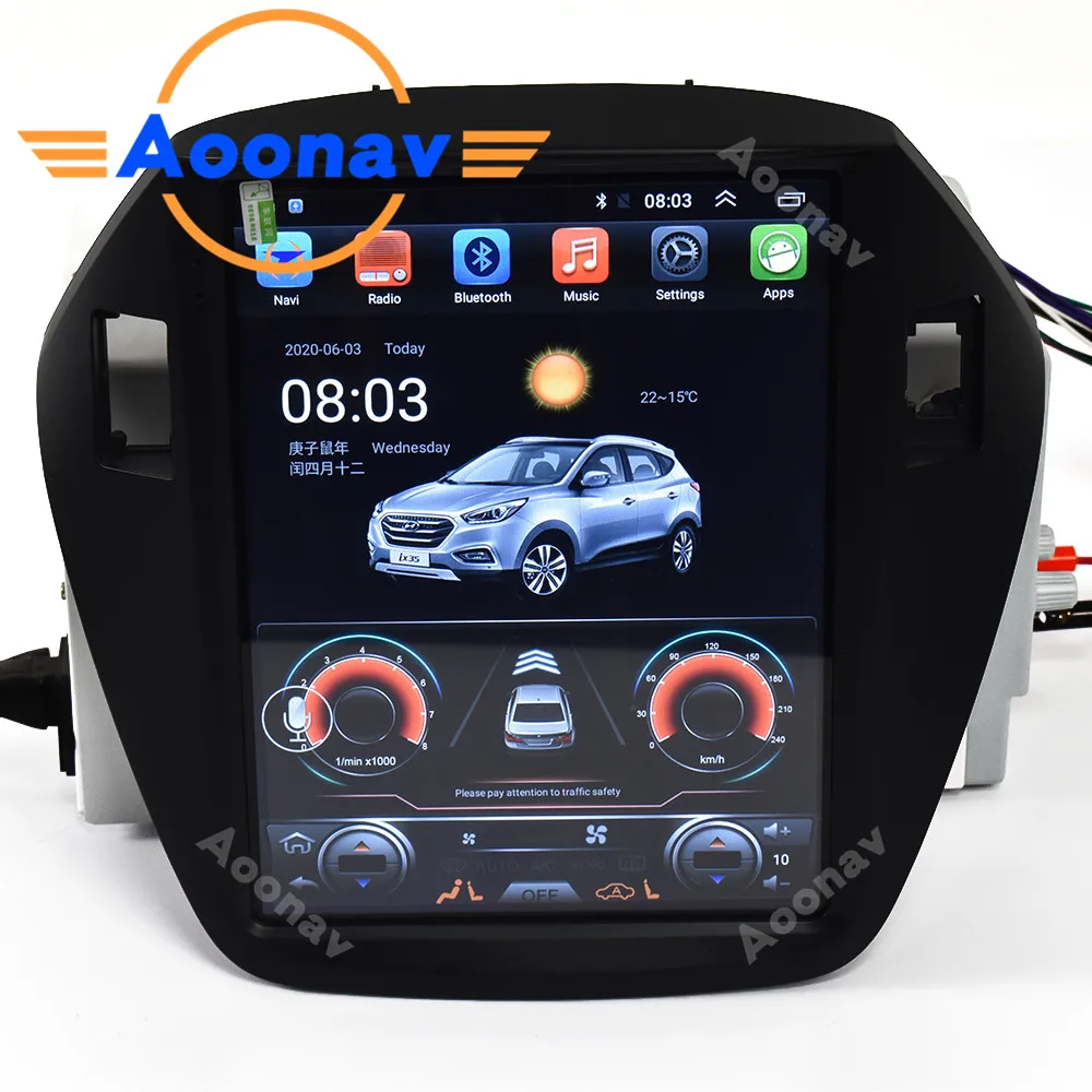 

car Android Tesla big screen car radio multimedia player For Hyundai IX35 2010-2015 auto radio GPS navigation DSP head unit