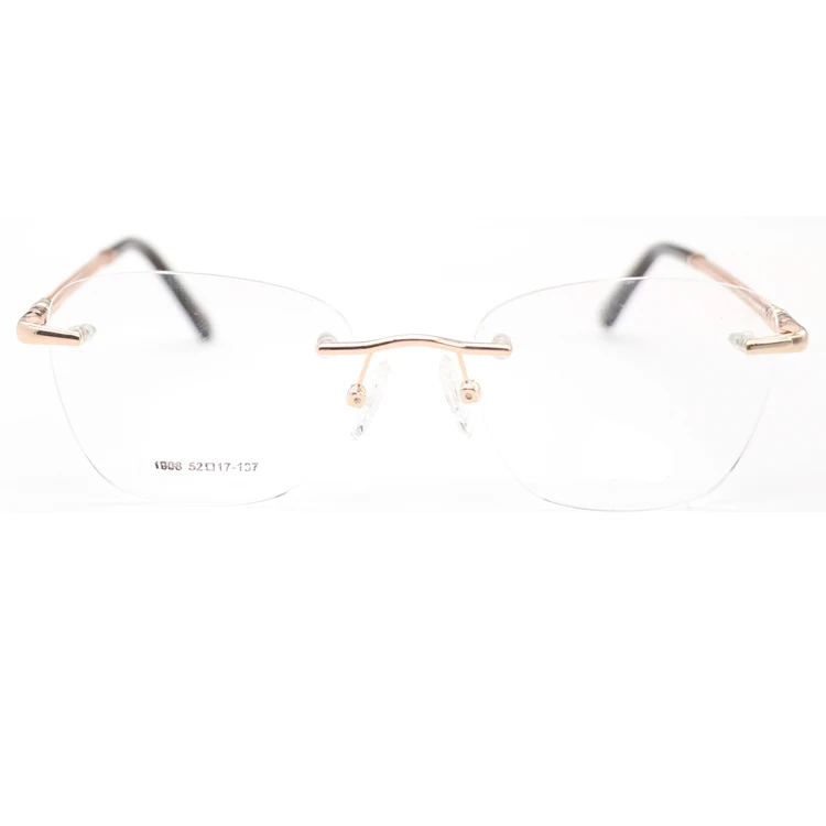 

Fashion rimless frames glasses optical eyeglasses