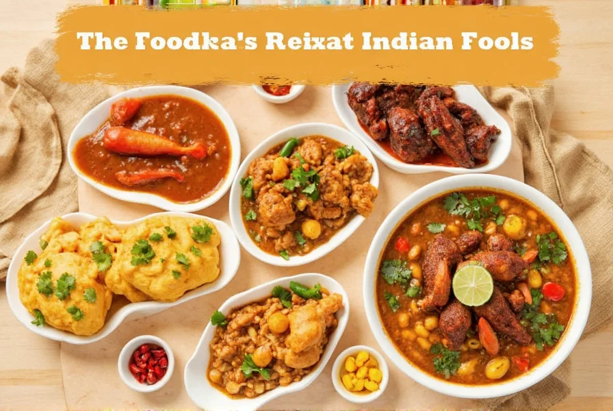 Family gathered around a table enjoying Indian food