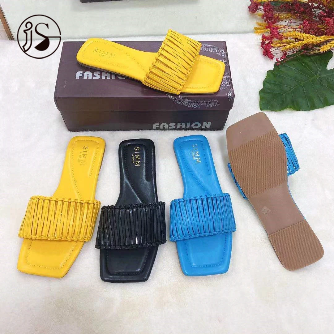 

2021 fashion trend colorful slides women casual comfort summer sandals new design light weight women slides, Picture