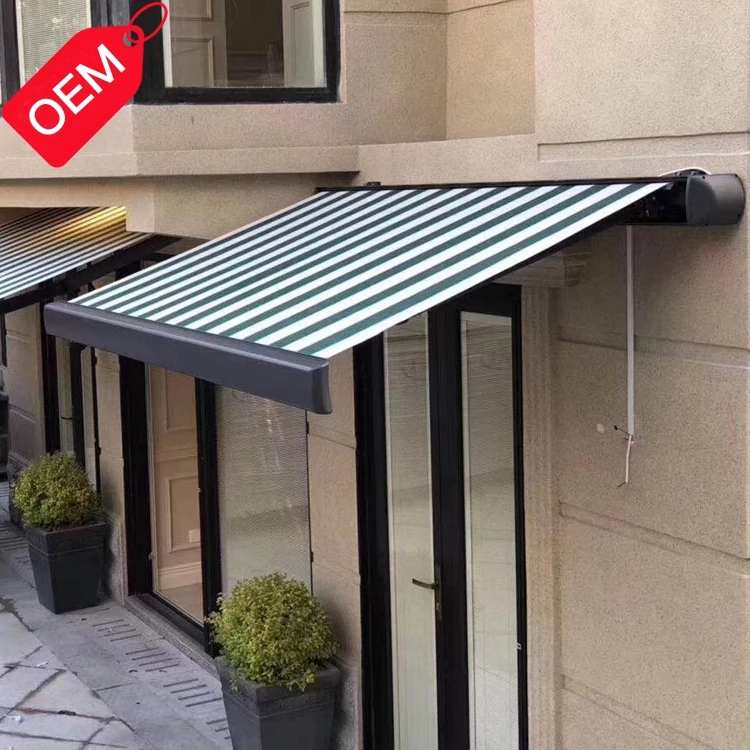 

Wholesale Waterproof Patio Electric Retractable Awning Full Cassette Motorized Outdoor retractable awning philippin