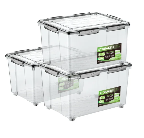 

Environmental Protection Transparent Home Multipurpose sealed Plastic Storage Bins