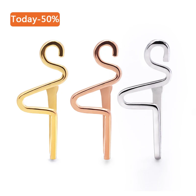 

2021 Hot Sell Nose Cuff Non Piercing Nose Ring Snake Shape Non Pierced Nose Clip Sexy Body Jewelry