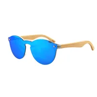 

Wood Bamboo Sunglasses FDA CE Wholesale Mirror Rimless China Custom Logo UV400 Cat.3 2020 Wooden Sunglasses