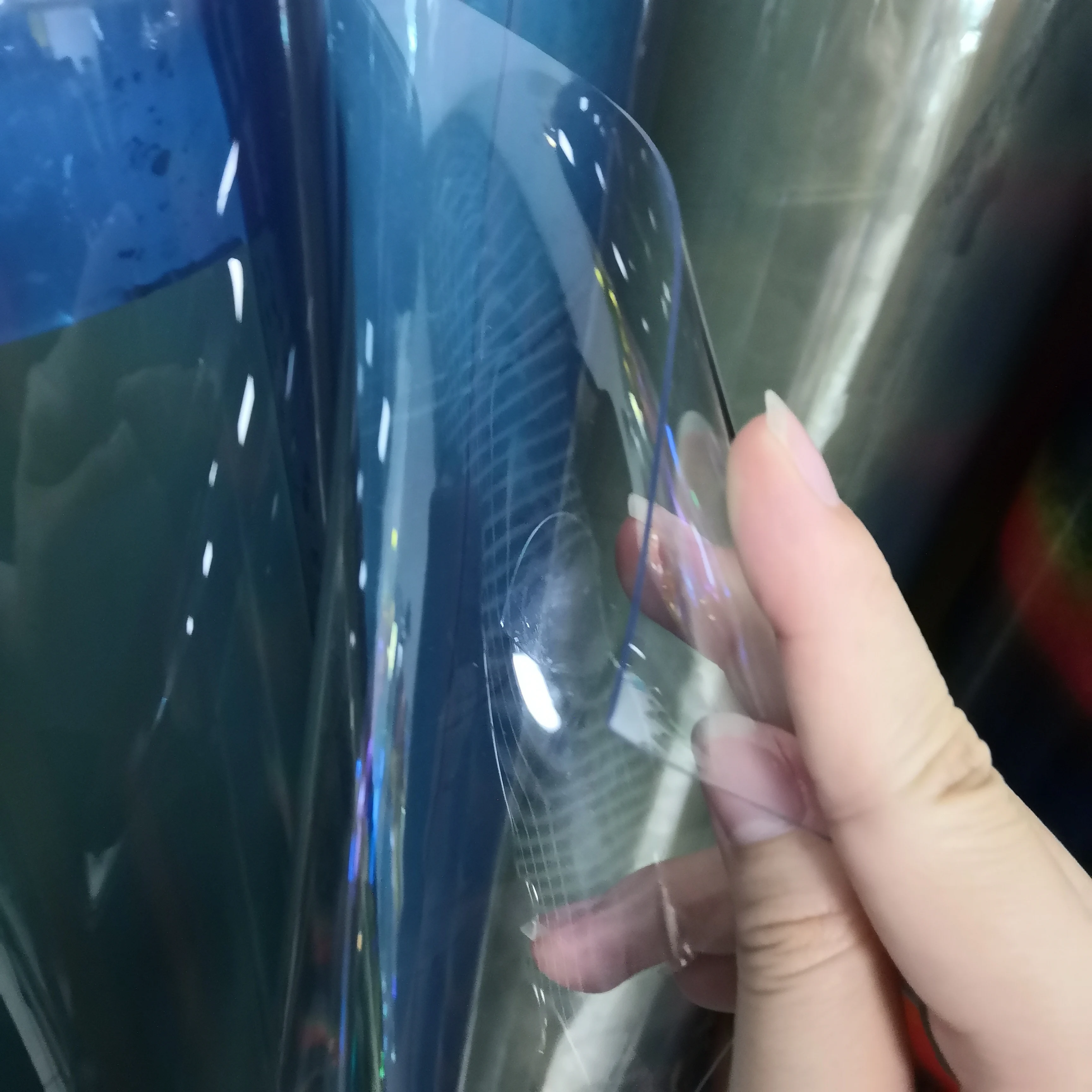 Factory-Made 0.8mm PVC Vinyl Transparent Clear Film Sheet Soft Tablecloth and Mat for Stickers and Photo Frames