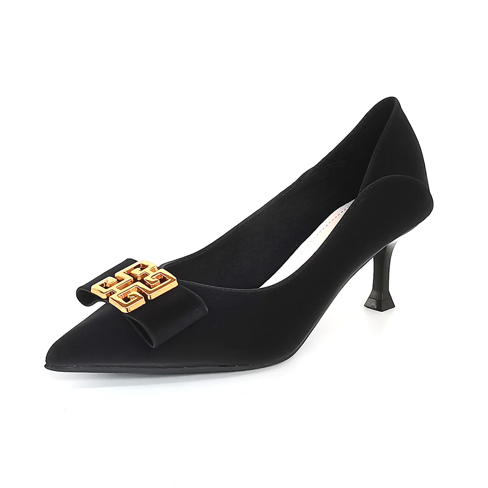 

New Arrival Woman Pointed Toe High Heel Women's Leather Shallow Mouth Pumps Shoes