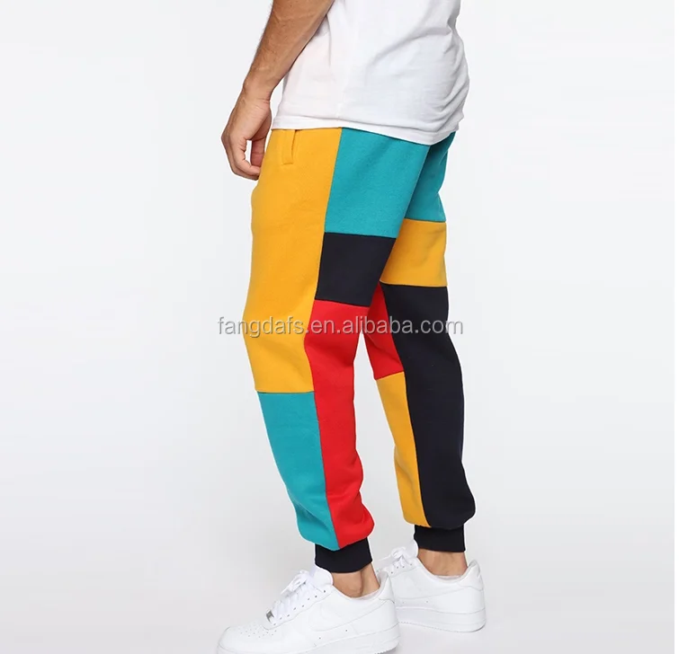 block color sweatpants