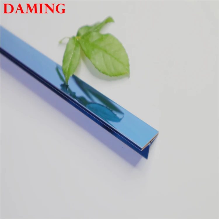 
304 stainless steel decoration profiles rose gold t channel metal strip for tiles 