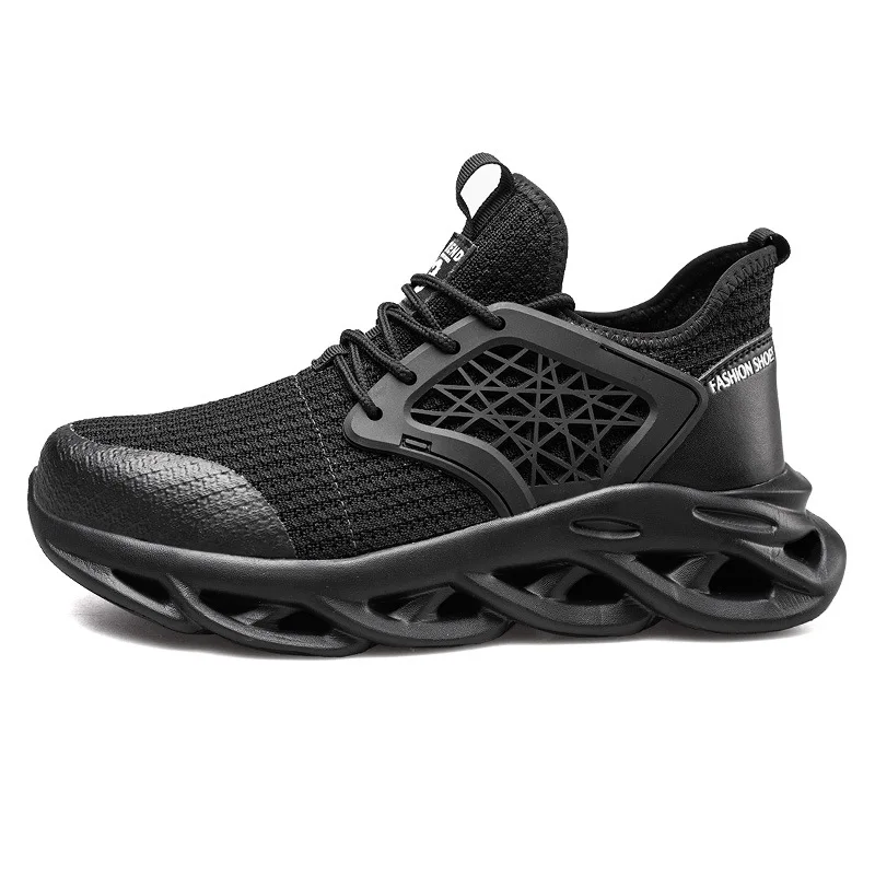 

Light weight industrial non-slip steel toe safety work shoes for unisex