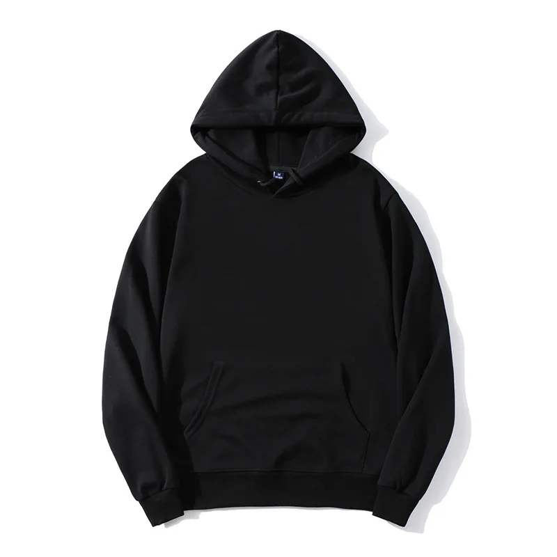 

2021 New Spring Wholesales Style bulk black blank men's hoodies, Customized color