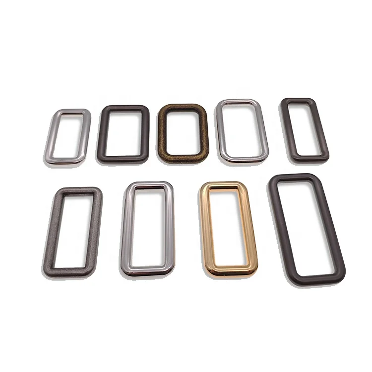 

Die-casting bag hardware accessories rectangle square ring buckles for backpack webbing belt and bag handles