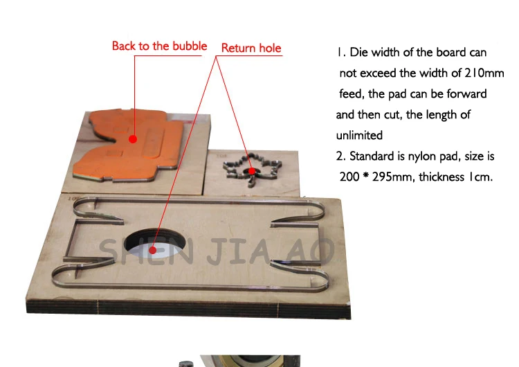 Manual Knife Die Press Pressure Cutting Leather Undercutting Machine