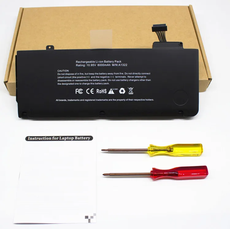 

Juyuanxin OEM ODM Replacement Rechargeable Laptop A1322 battery 5800mah For Macbook Pro battery 13'' A1278