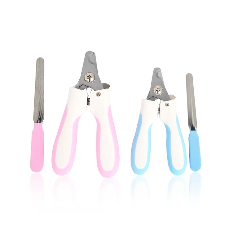 

2021 New Products Professional Pet Nail Clipper High Quality Stainless Steel Dog Nail Clipper, Blue/white/purple