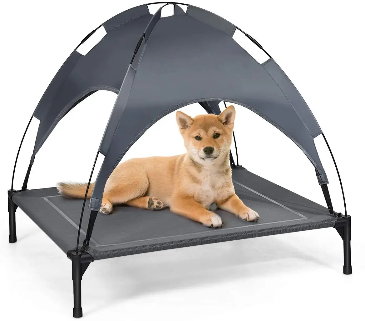 

Dog Bed Indoor Outdoor Cooling Elevated Pet Air Cot with Removable Canopy Shade Tent,1 Replacement Cover