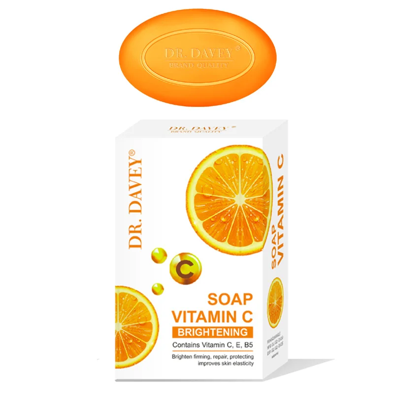 

DR.DAVEY VC Lightening Skin Vitamin C Face Cleansing Soap 100gram, Orange