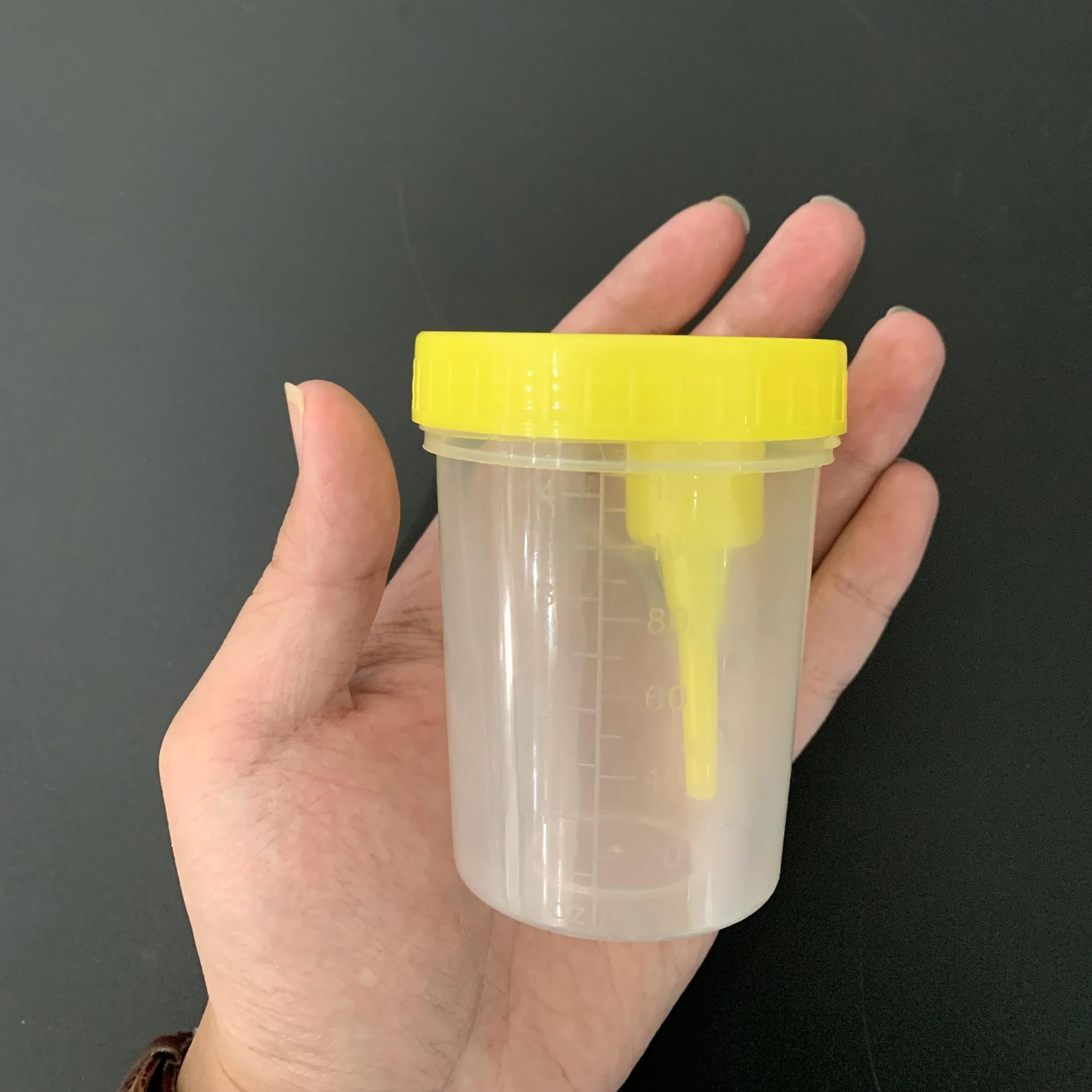 Sterile 120ml urine container with vacuum tube disposable medical urine cup manufacture