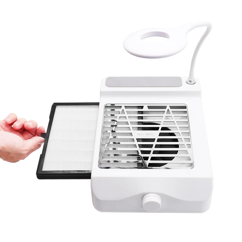 

Strong Power Mini Portable Nail Dust Extractor Aspirator Nail Vacuum Cleaner