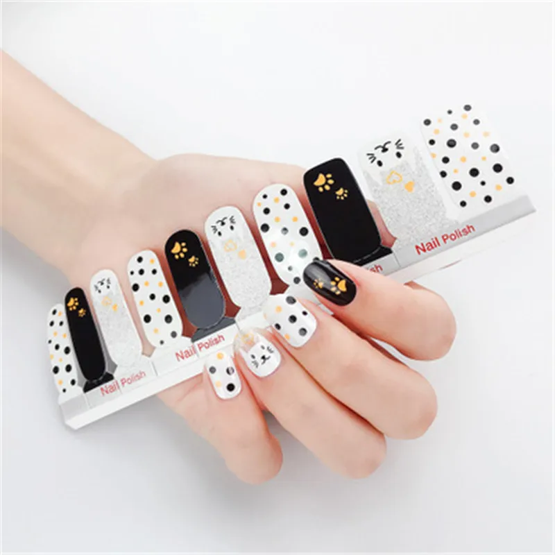 

women new Nail stickers fashion hot sale fingernail piece, Colorful