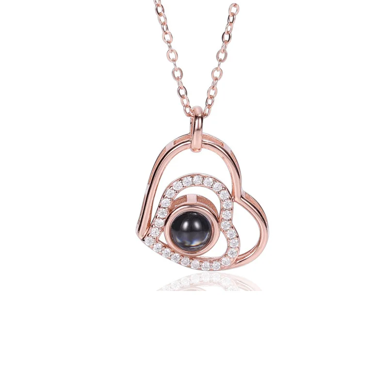 

Nano Projection Language Pendant Custom Photo Necklace Couple Neckalce Jewelry