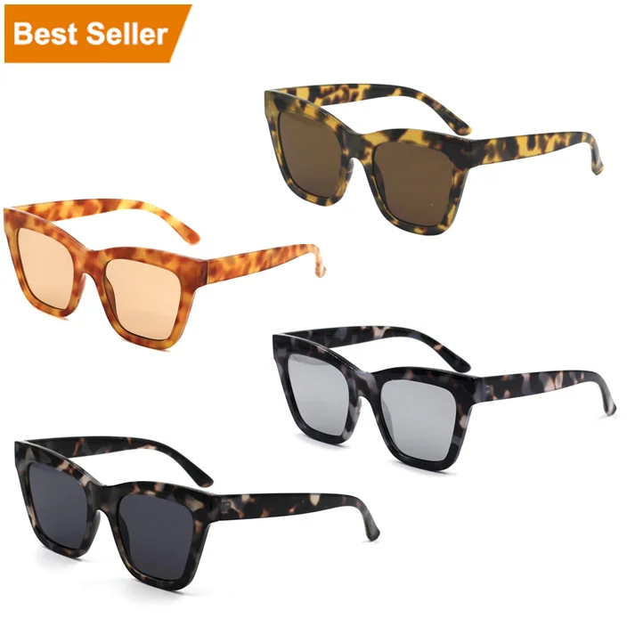 

VIFF HP18446 Trendy Glasses Style Wholesale Manufacturer OEM Ready Shipment Fashion Women Sunglass Tortoiseshell Sunglasses 2022